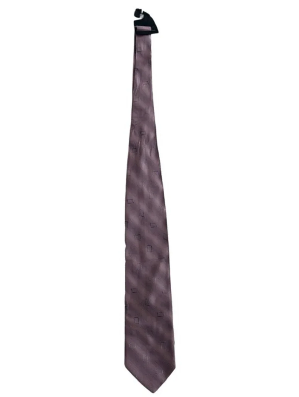 Dion 100% Italian Silk Tie Pink Geometric Pattern Handcrafted in Canada